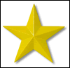 Gemini Sign Letters - Cast Metal Plaques Colors 2000-Yellow