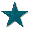 Gemini Sign Letters - Cast Metal Plaques Colors 3210-Teal Blue