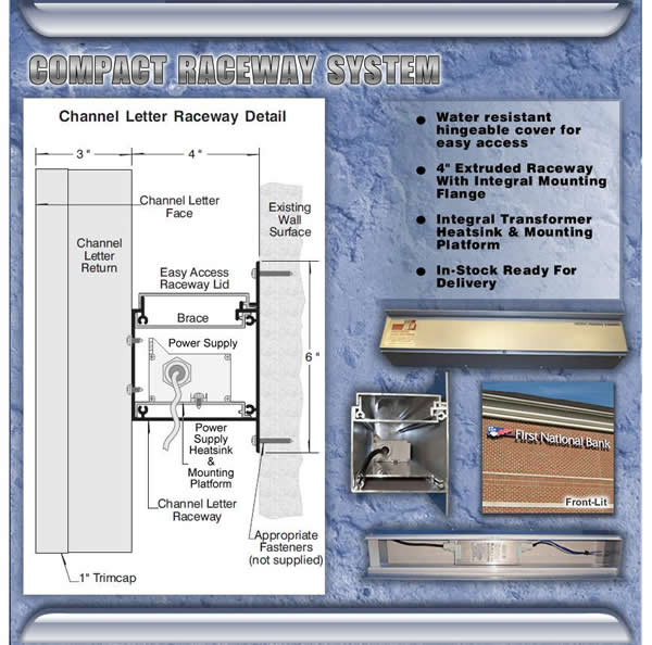 Channel Letters raceway schematic