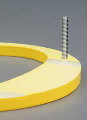 Acrylic, Cut Plastic Sign Letters Flush Stud Mounting
