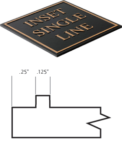 Inset Single Line Border