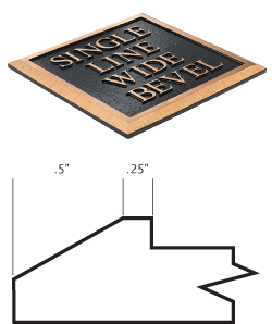 Single Line Wide Bevel