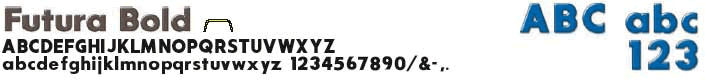 Plastic Sign Letters Font Style Futura Bold