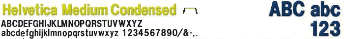 Plastic Sign Letters Font Style Helvetica Medium Condensed