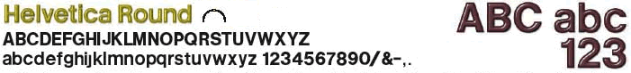 Plastic Sign Letters Font Style Helvetica Round Face