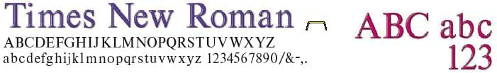 Plastic Sign Letters Font Style Times New Roman